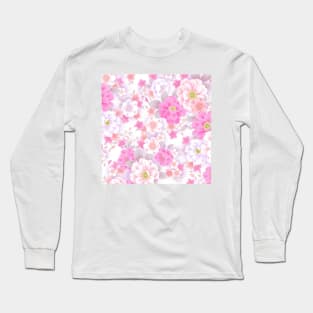 pink flowers Long Sleeve T-Shirt